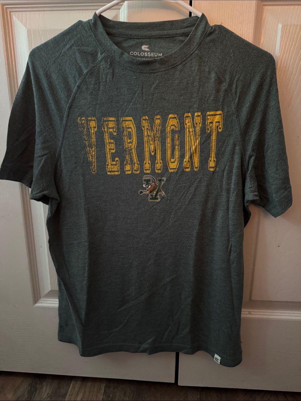Colosseum Unisex Dark Green University of Vermont Short Sleeve Tee Size Small